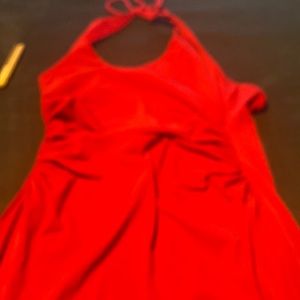 Small plain red dress